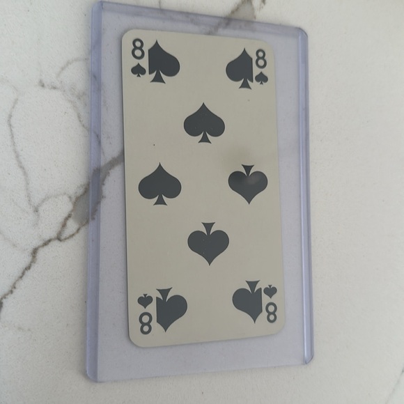 Hermes playing card 8 of Spades in a protective case - Picture 4 of 4